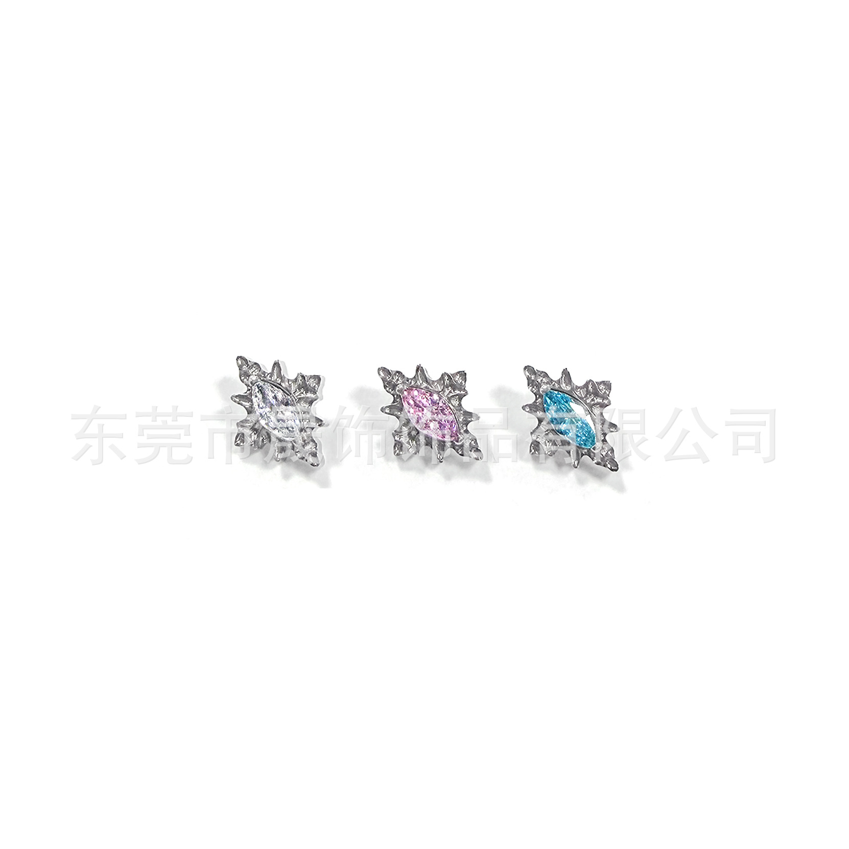 F136 Titanium Alloy 棱镜 Ear Stud Studded 马眼 Cubic Zirconia Helix Cartilage Stud G23 Titanium Internal Thread Ear 蜗钉 Piercing Jewelry