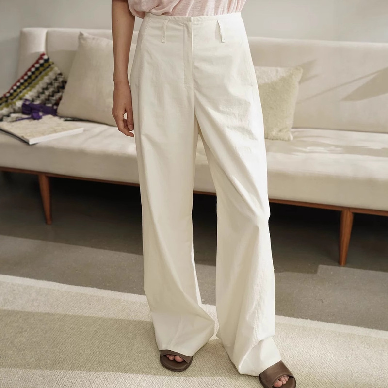 Spanish Cor Versatile Slimming Spring and Summer Casual Pants Lazy Loose Straight Pants for Women Spanish Cor Versatile Slimming Spring and Summer Casual Pants Lazy Loose Straight Pants for Women