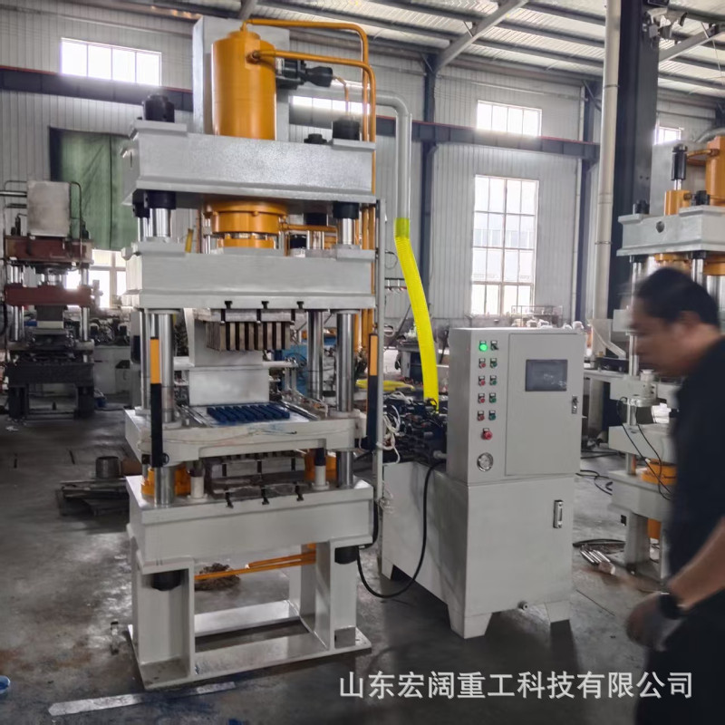 全自动巧克粉成型液压机100吨四柱油压机台球巧粉压制成型机定制