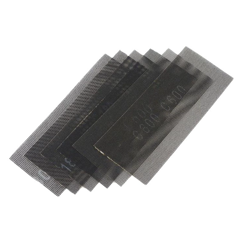 Водонепроницаемая сетка наждачная бумага в японском стиле Наждачная ткань Влажная и сухая защита от засорения шлифовальная сетка ГРАВИРОВКА Шлифовка