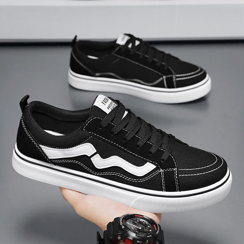 Zapatos de lona para hombres de verano 2024 nuevos zapatos casuales juveniles zapatos deportivos bajos de moda zapatos planos versátiles image 4
