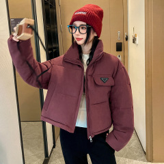 冬季新款韩版宽松立领短款羽绒棉服女小个子面包服外套学生面包服
