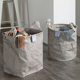 Japanese-style Kraft paper storage basket laundry basket sundries clothing storage cloakroom bathroom toilet storage bucket