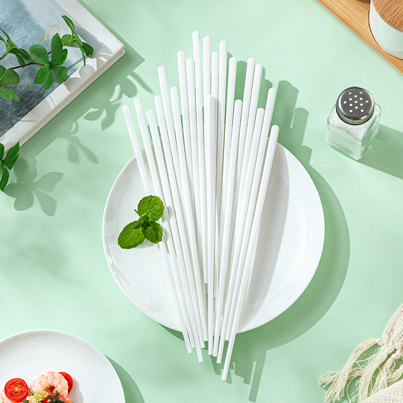 Jingdezhen 식기 고급 흰색 세라믹 젓가락 가정용 10 쌍 곰팡이 방지 미끄럼 방지 중국 세라믹 젓가락 선물 상자