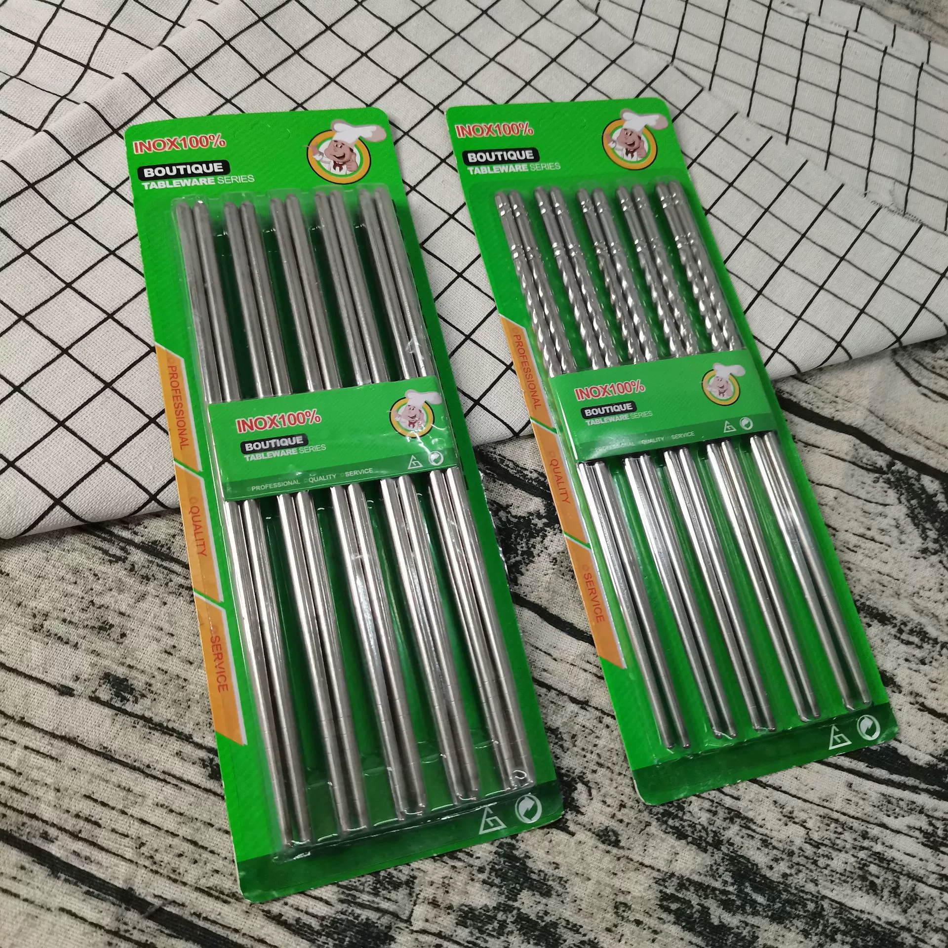 Посуда из нержавеющей стали 10 пар палочек для еды костюм Утолщенные палочки для еды оптом Одна палочка для еды Палочки для еды из нержавеющей стали Бытовая посуда