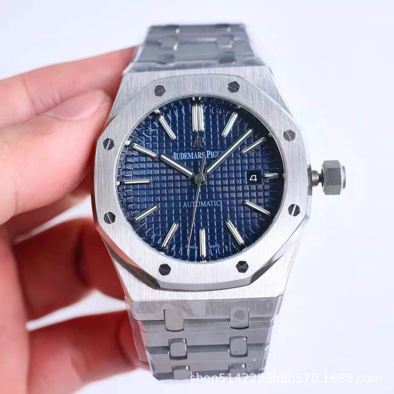 AliExpress Aijiabi Royal Oak Disc Dial Automatic Mechanical Calendar Watch Source Cross-border Foreign Trade Batch