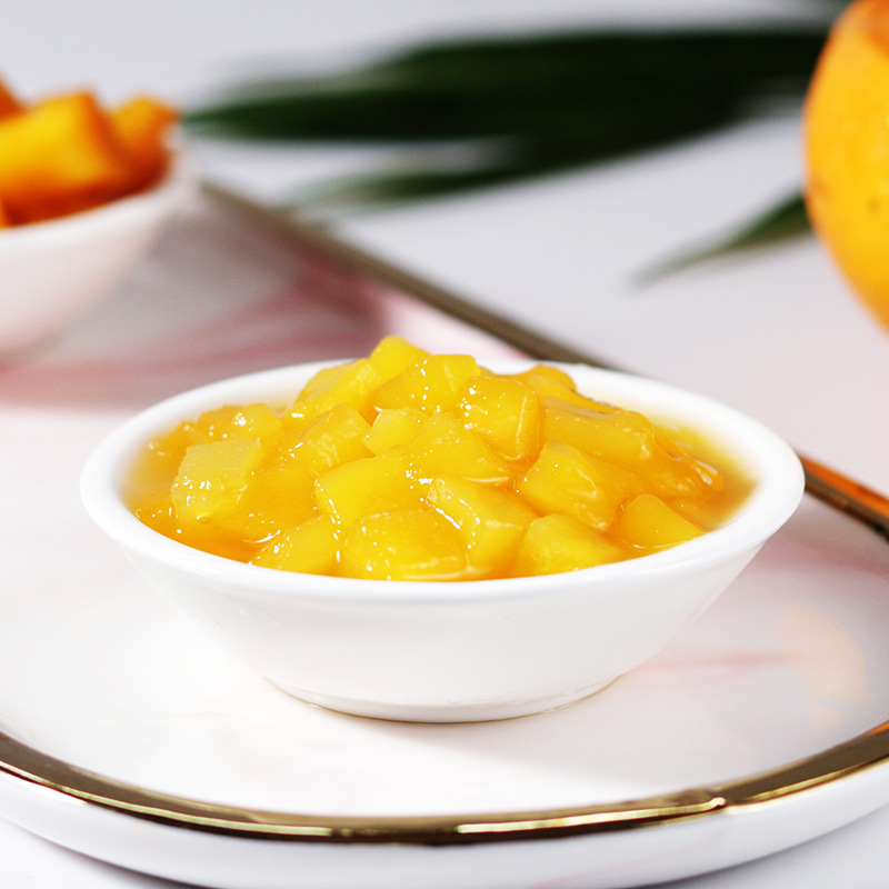 Dunhuang Mango Granules Baking Special Mango Fruit Granule Sauce 850g Yangzhiguanlu Ice Tangyuan Mango Sauce 