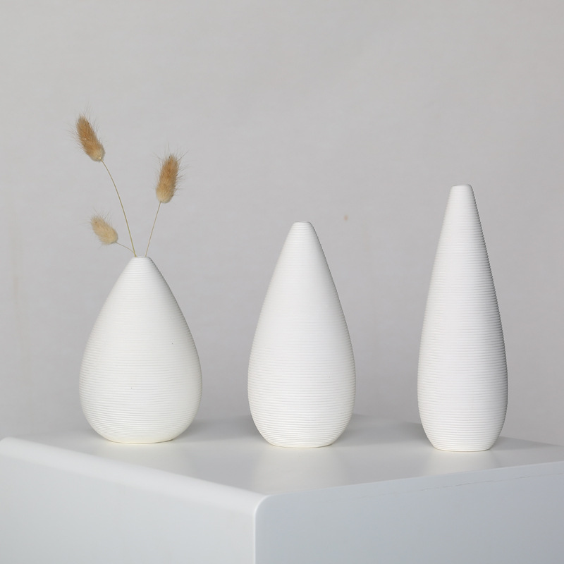 Corea del Sur ins estilo florero decoración flor seca arreglo salón hogar decoración cerámica llanura ardiente flor dispositivo fábrica al por mayor