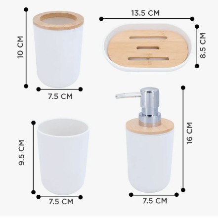 Baños sanitarios 6 conjuntos de hotel alojamiento residencial simple lujo conjunto de lavado baño basura taza de cepillo de dientes