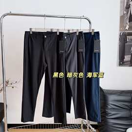 露家新款春夏新款男士休闲西裤斜插口袋款式小直筒版型