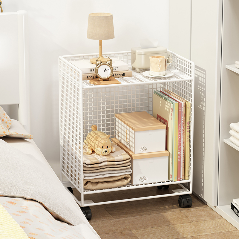 Sofa Side Table Corner Table Living Room Iron Art Household Small Coffee Table Bedside Table Bedroom Storage Rack Removable Storage Rack