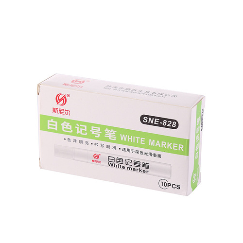 Snier white oil-based marker dark background board marker quick-drying paint pen marker pen wholesale