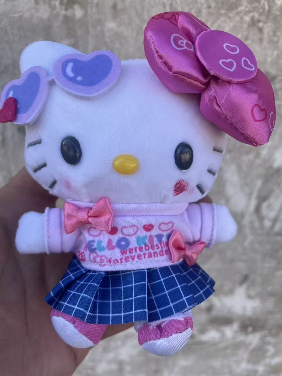 4寸热卖平成高校二代KT挂件可爱平成辣妹2.0包包挂饰钥匙扣批发