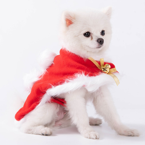 Christmas supplies cloak dress up cat collar dog hat small dog cape pet Christmas clothes wholesale