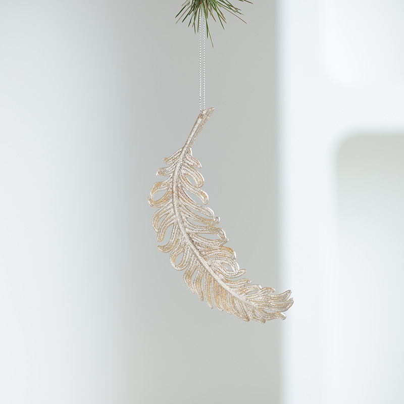 Nuevos productos transfronterizos transparentes copo de nieve acrílico decoraciones de árbol de Navidad guirnaldas bolsas de regalo colgante diseño accesorios colgante