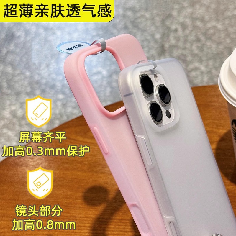 iPhone17promax 液体シリコン製スマホケース 超薄型 透明 Apple16一体型ボタン保護カバー|undefined