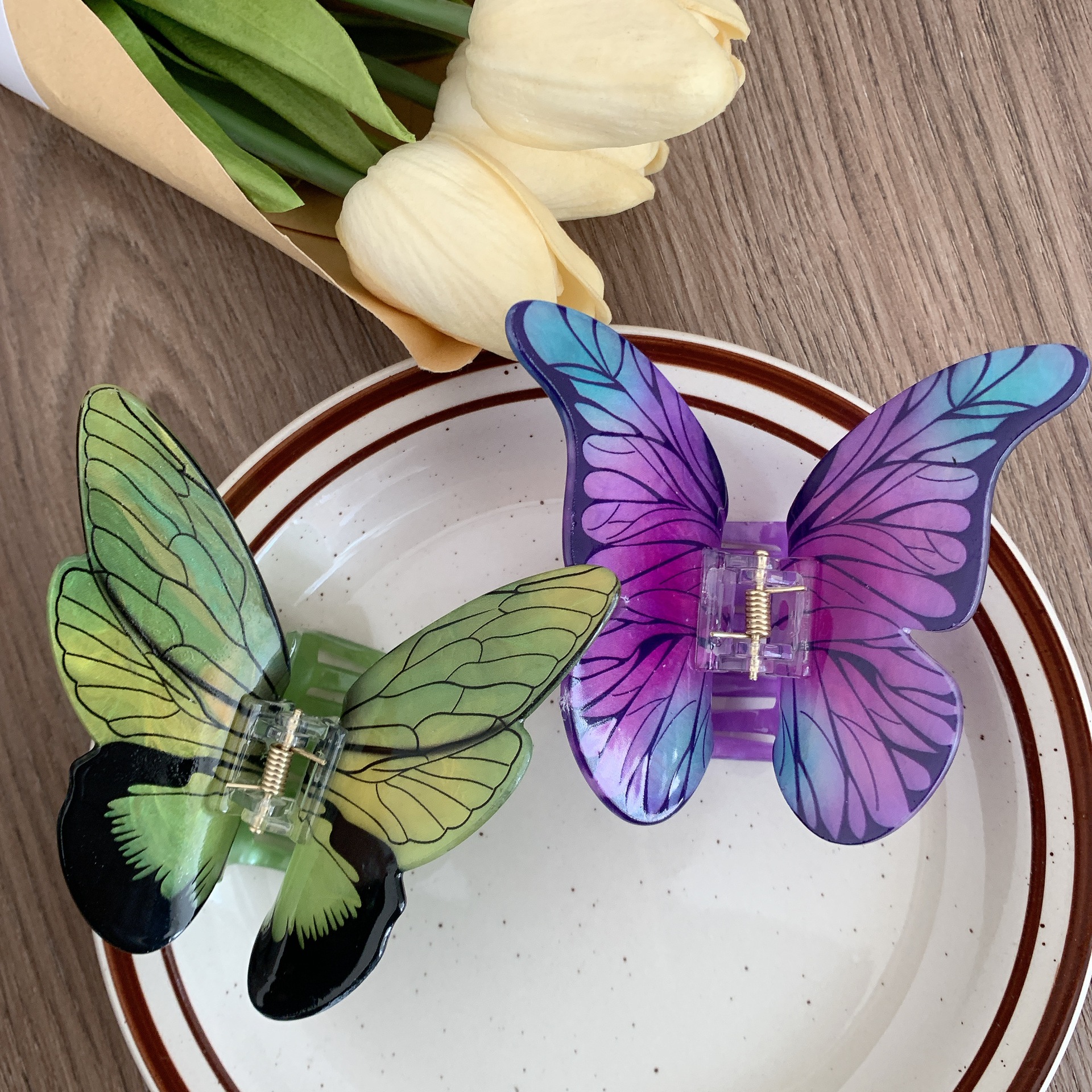1 Piece Quantity Holiday, Daily Occasion Simple Style Women's Butterfly Arylic Hair Claws