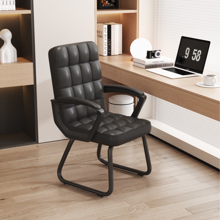Silla de computadora estudio en casa asiento ergonómico cómoda silla de oficina de larga duración Silla de respaldo dormitorio escritorio silla giratoria