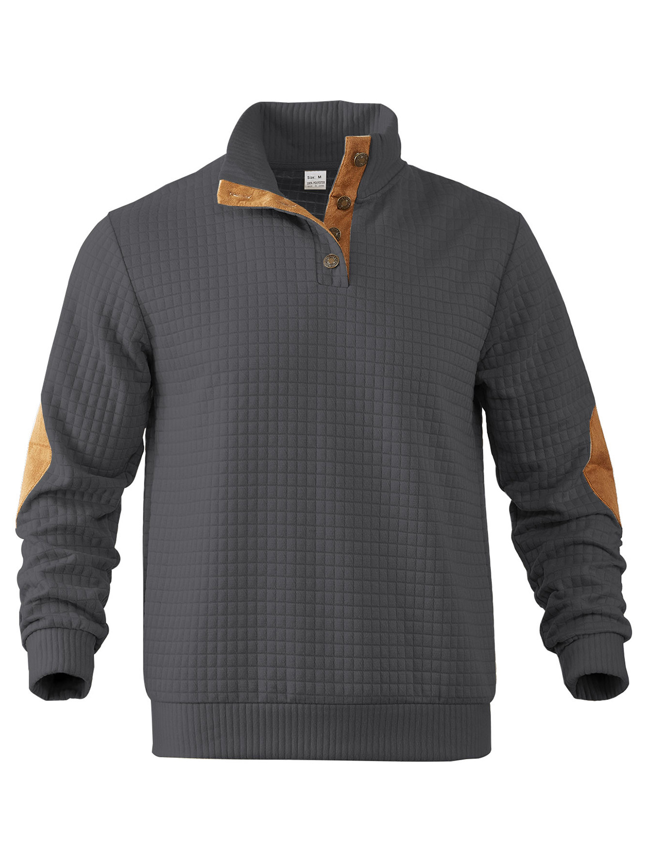 Men's Casual Stand Collar Hoodie Versatile Spring Autumn Fashion_voghion.com