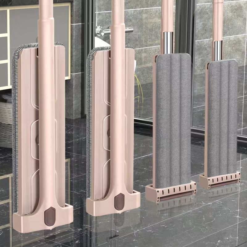 새로운 핸즈프리 걸레 게으른 남자 바닥 걸레 유물 가정용 플랫 걸레 건조 및 습식 이중 사용 흡수성 걸레 청소