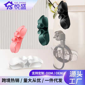 厨房多功能电器绕线器家用办公室插头固定收纳数据线专用理线器