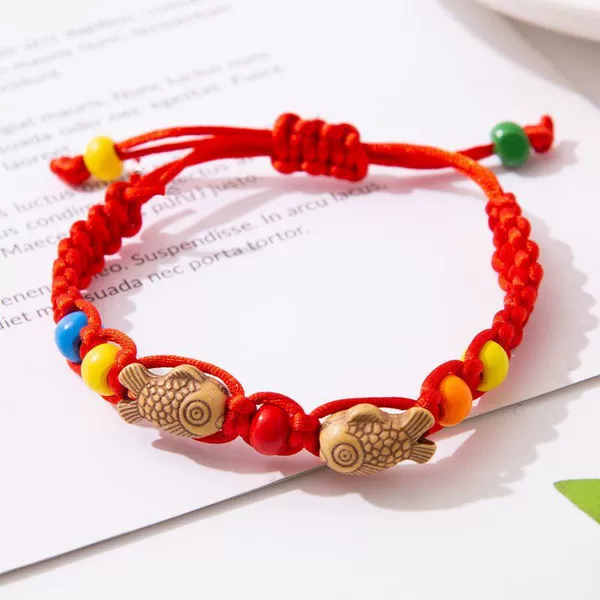 Fish jumping on the dragon gate [double beads]