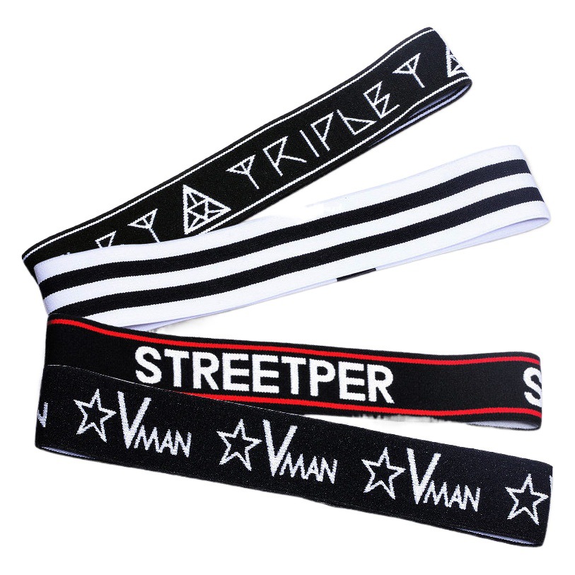 Sports Performance Headband Sweat-Absorbent Trendy Hip-Hop Text Letters English Elastic Elastic Student Headband Performance Letters