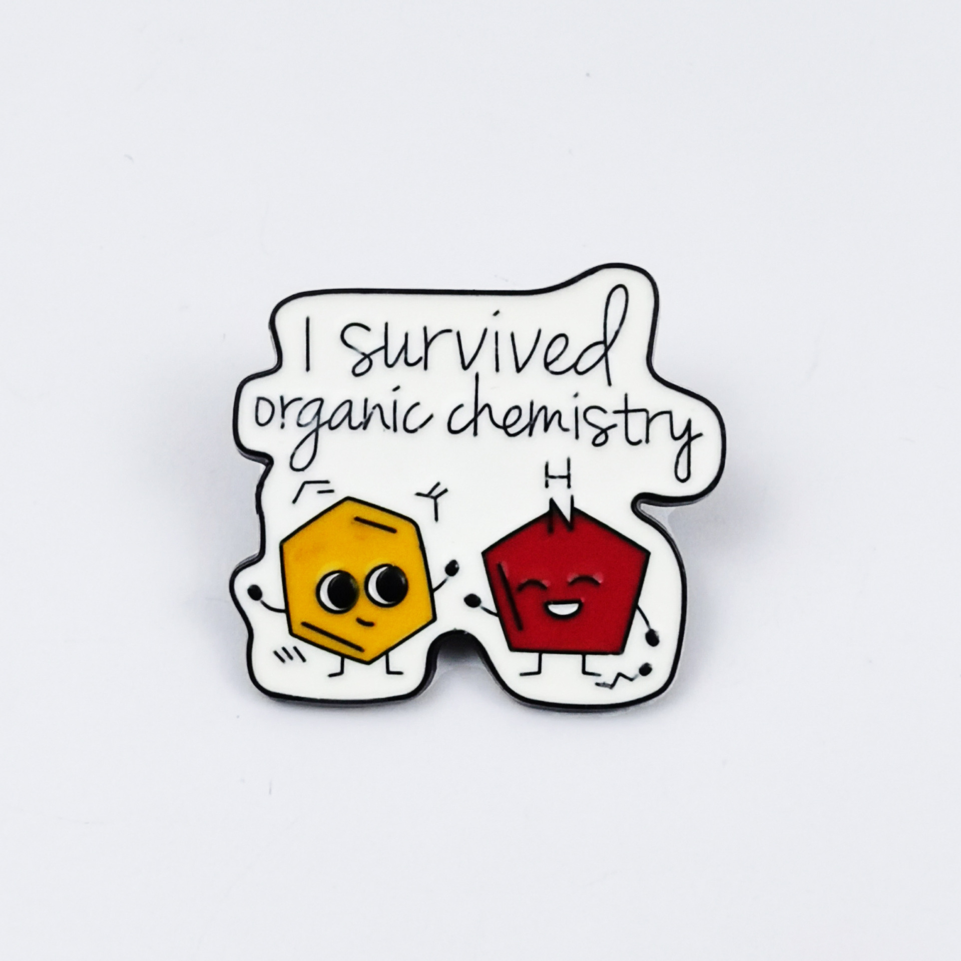 Broches creativos con letras inglesas de dibujos animados, insignias metálicas con forma de animales y accesorios decorativos personalizados para mochilas.