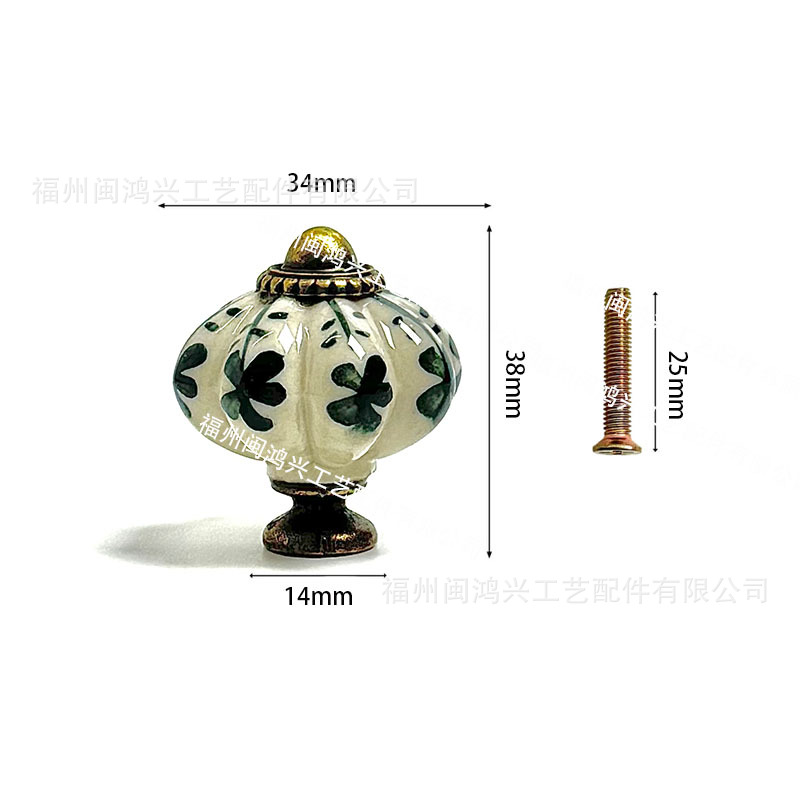 Ручка керамическая Min Hongxing рисунок 001