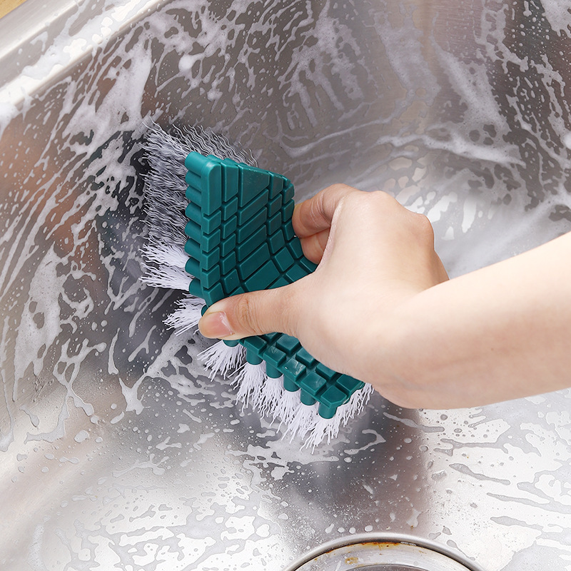 Bendable Cleaning Brush Household Kitchen Wash Basin Tile Fl..