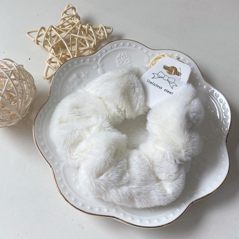 흰색 [모조 토끼 모피]]