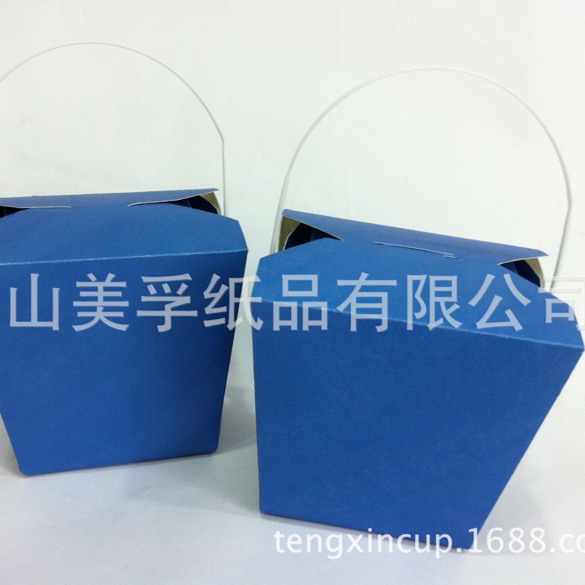 32OZ  食品级外卖纸盒 手提快餐纸盒 打包纸盒 一次性带提手纸餐