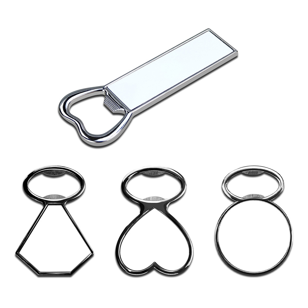 Etiqueta engomada del refrigerador de metal creativo de dibujos animados de transferencia térmica abridor de botellas de metal magnético pegatina personalidad metal refrigerador etiqueta material al por mayor