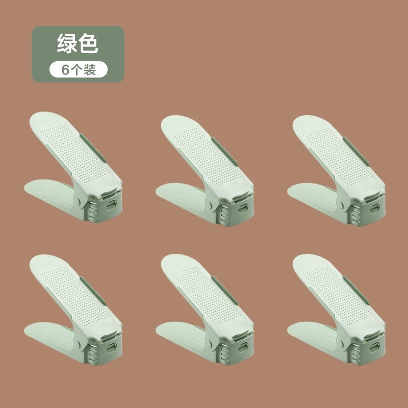 Estante de almacenamiento ajustable de zapatos soporte de zapatos de doble capa dormitorio armario de zapatos acabado estratificado estante de almacenamiento de zapatillas artefacto mágico