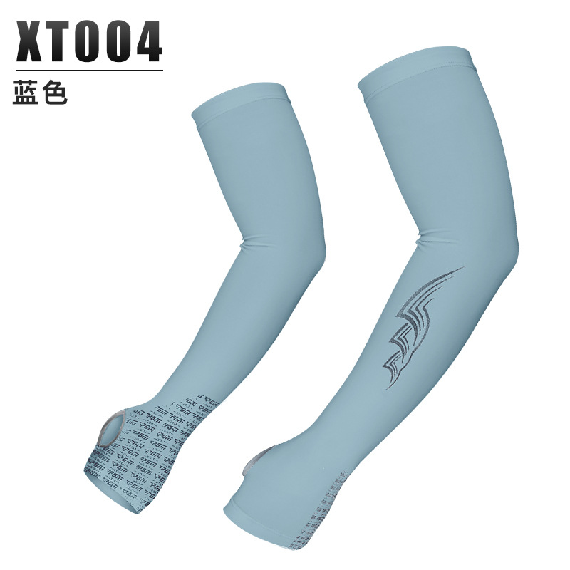 Bộ tay áo chống nắng Golf thoáng khí kèm găng tay thể thao nam chống trượt — XT004 màu xanh lam