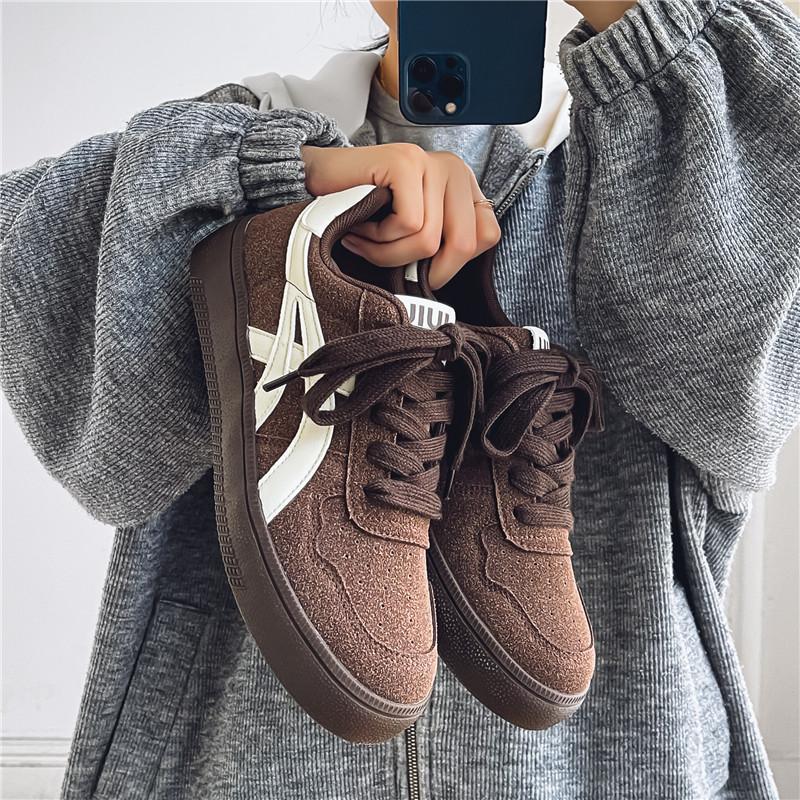 Zapatos de hombre de otoño versátiles retro americano skate casual nicho original juvenil deportivo zapatos de entrenamiento de alta altura