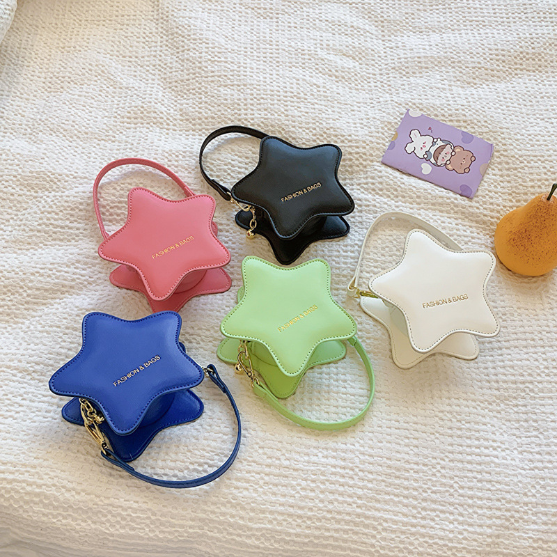 Bolso de niña coreano bolso de cinturón para niños mini estrella de dibujos animados accesorios bolso de mano bolso de cambio bebé bolso de hombro