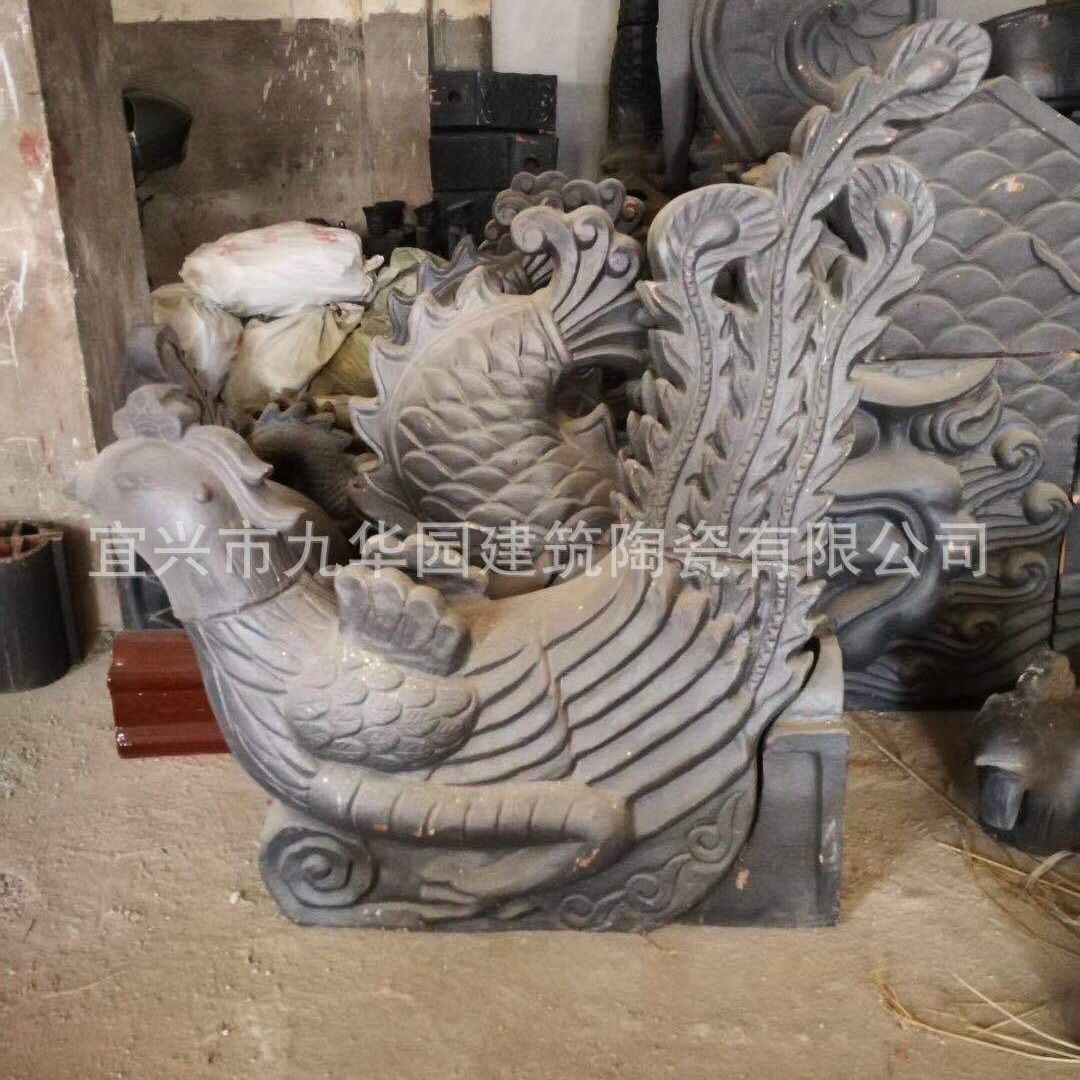 宜興廠家直銷上坡吻角獸走獸龍紋吻古建屋檐吻角吻獸仿古古韻