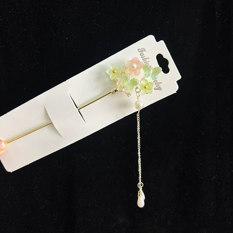 Hairpin Hanfu заколка для волос, орхидея цветочный декоративный аксессуар для волос, простая элегантная китайская стиль