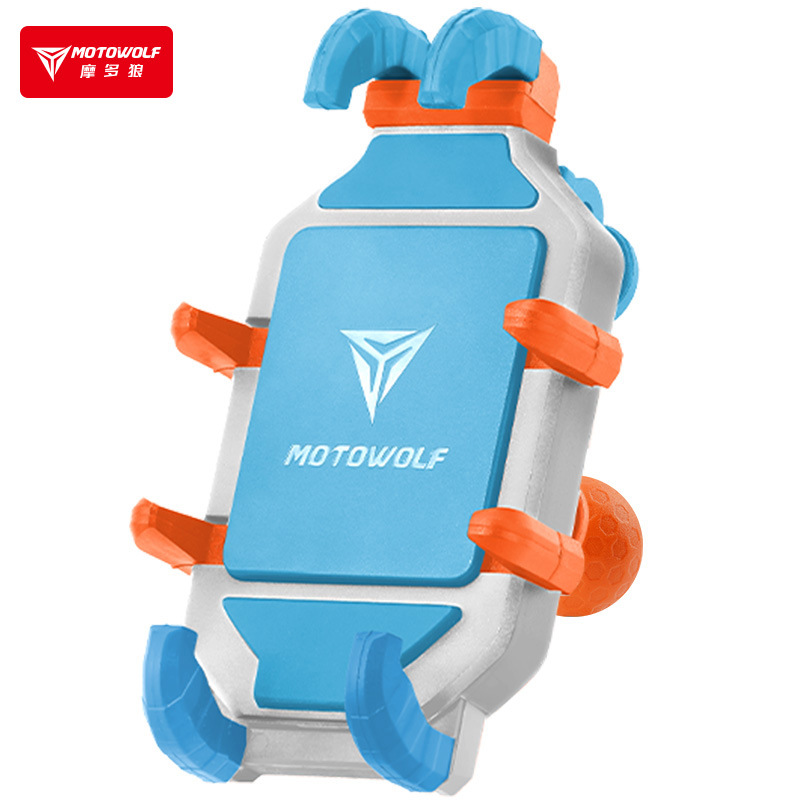 Motocicleta que monta la navegación ocho-garra soporte para teléfono móvil recargable motocicleta viaje anti-vibración absorción de choque antirrobo para llevar soporte para teléfono móvil