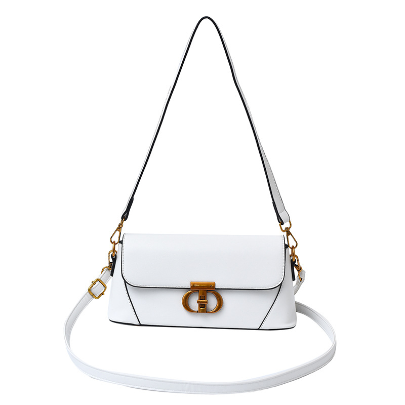 Bolsos para mujer 2025 nueva tendencia transfronteriza moda bolso cuadrado pequeño de un solo hombro sentido de alta gama bolso de mensajero con cerradura de hardware exquisito