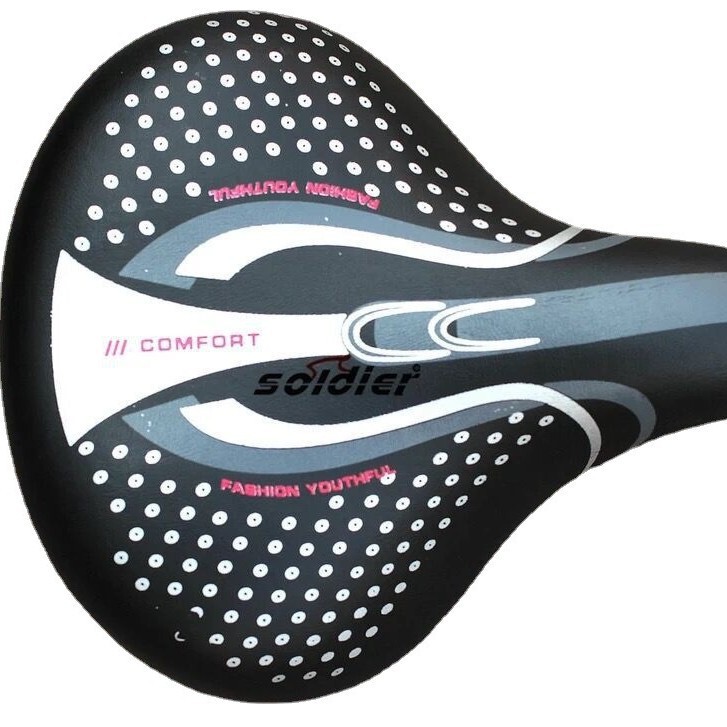 Mountain bike saddle comfortable bicycle seat cushion electric bike seat soft elastic sponge/wide saddle cross border Mountain bike saddle comfortable bicycle seat cushion electric bike seat soft elastic sponge/wide saddle cross border