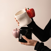 水果马克杯创意杯子陶瓷水杯情侣家用办公室对杯原创小众生日礼物