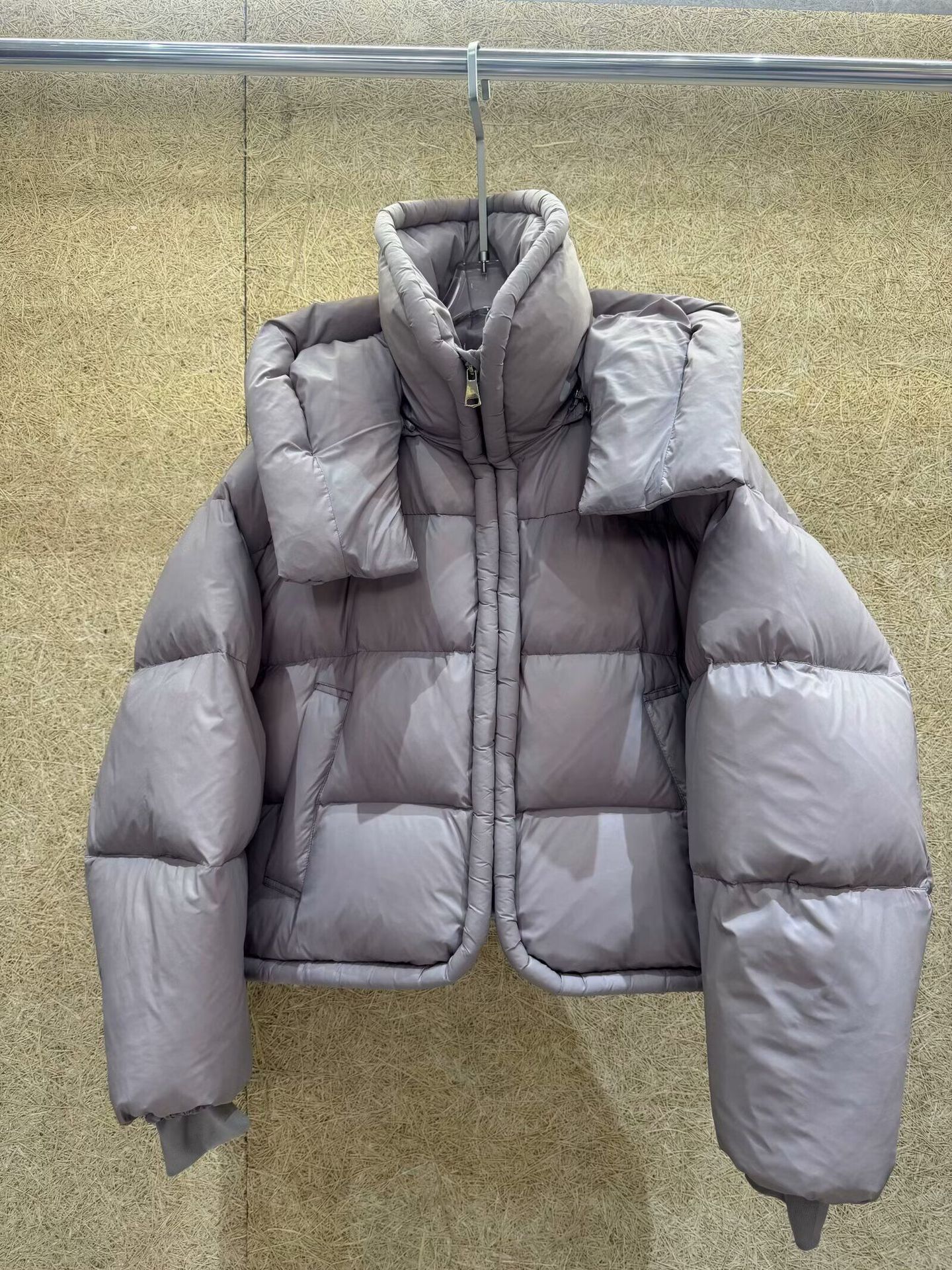 Corea del Sur suelta con capuchón de pluma para mujeres corto invierno de 2025 nuevo tipo grueso calentamiento pan chaqueta de algodón abrigo image 6