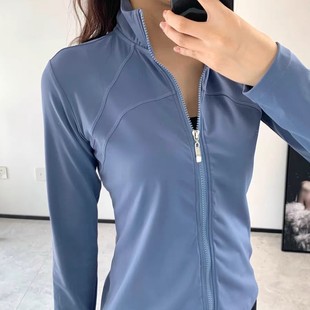 Lulu Lujia Sports Zipper Jacket Jacket Women's Skin Jacket L