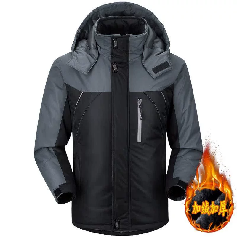 Keep warm men's windproof down jacket for work