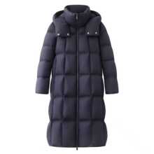 2025冬季加厚连帽中长款保暖休闲百搭羽绒服外套女W415902防寒