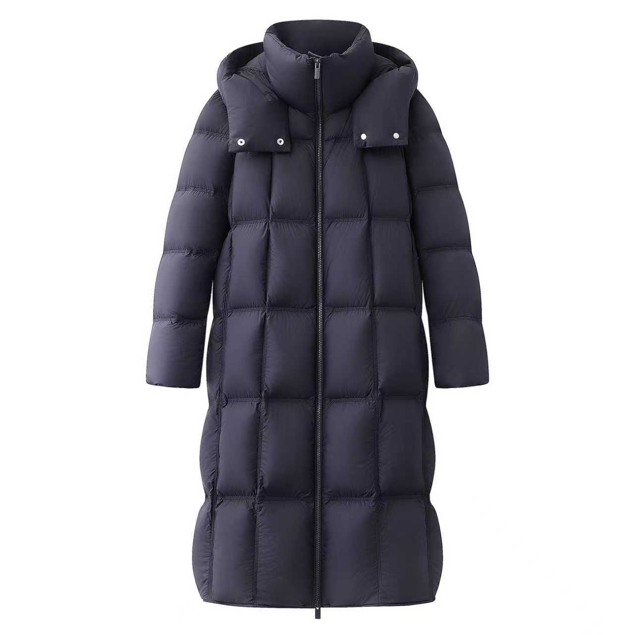 2025 Winter Thickened Hooded Mid-Length Warm Casual Versatile down Jacket for Women W415902 Cold Protection