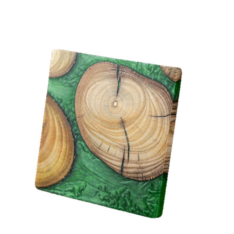Zen boj tinta mesa de burbujas secas bandeja de té bandeja de madera almohadilla de aislamiento térmico para el hogar soporte de olla resina bandeja de té multifuncional simple