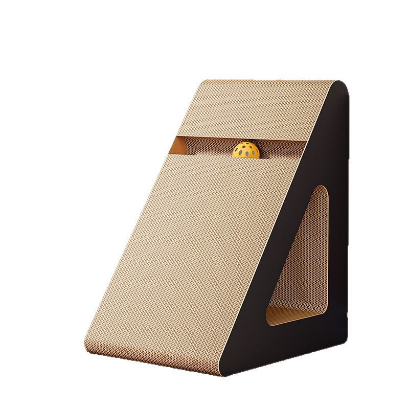 Tablero de agarre para gatos, resistente al desgaste y sin caspa, juguete para gatos, auto-apagado, triángulo vertical, tablero de garra de gato, nido para gatos, sofá anti-agarre para gatos